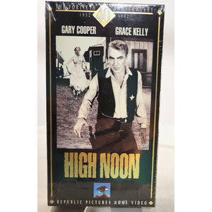 VHS: HIGH NOON...GARY COOPER-GRACE KELLY...40th ANNIVERSARY EDITION BRAND NEW